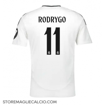 Real Madrid Rodrygo Goes #11 Maglia Gara Casa Repliche 2024-25